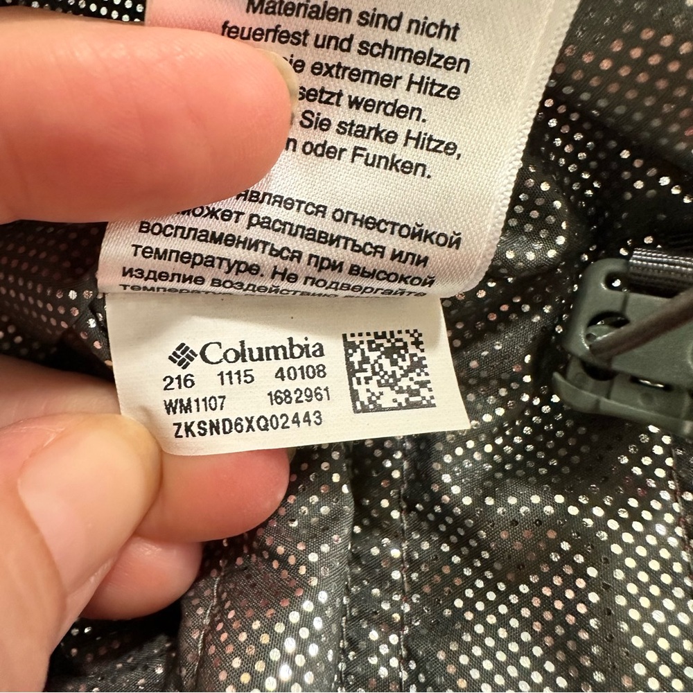 Columbia Omni-heat lightweight packable red puffer jacket, size small - Picture 13 of 16